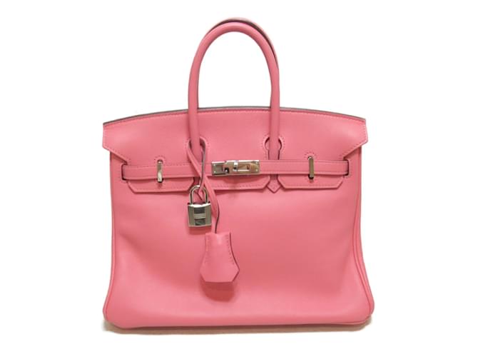 Hermès Swift Birkin 25 Pink Leather Pony-style calfskin  ref.881352