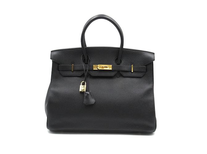 Hermès Togo Birkin 35 Black Leather Pony-style calfskin  ref.881361