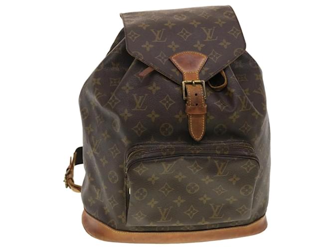 Louis Vuitton Montsouris Brown Cloth  ref.881398