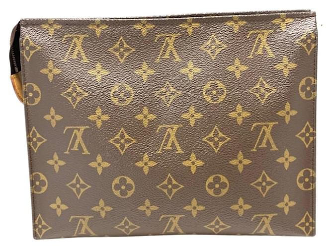 LOUIS VUITTON Women's Pochette Toilette 26 Canvas in Brown