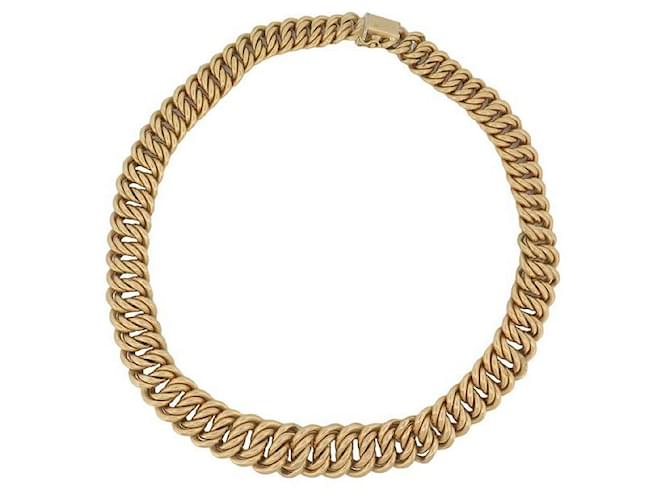 Autre Marque AMERICAN MESH NECKLACE IN YELLOW GOLD 18K 45.7GR T49 AMERICAN MESH GOLD NECKLACE Golden  ref.881568