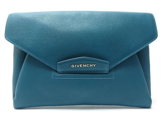 NOVA BOLSA DE MÃO GIVENCHY POUCH ANTIGONA EM COURO GRAINADO AZUL