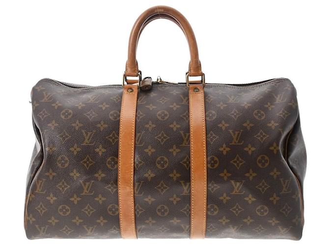 Louis Vuitton Keepall 45 Brown Cloth  ref.881736