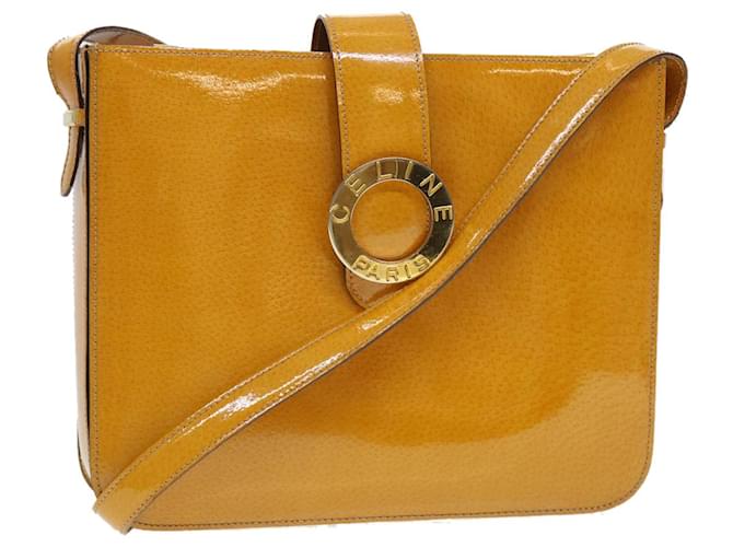 Céline Yellow Patent leather  ref.881806