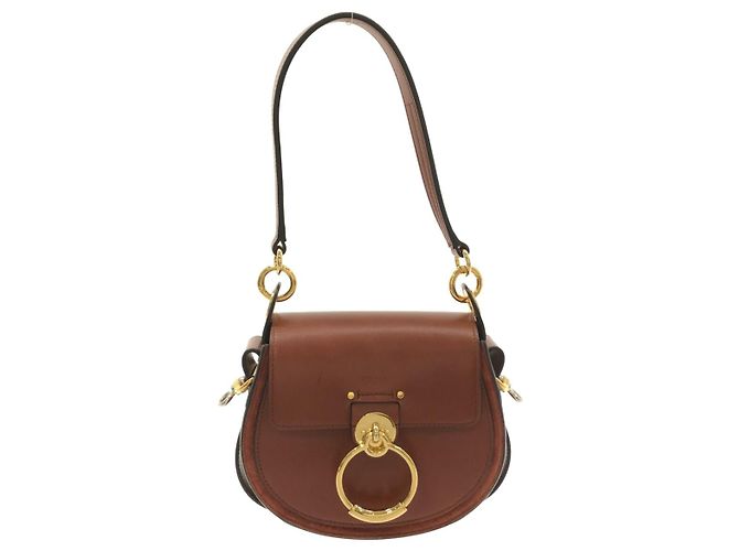 Chloé Chloe Tess Marrone Pelle