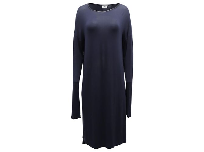Abito a trapezio Vince in cotone blu navy