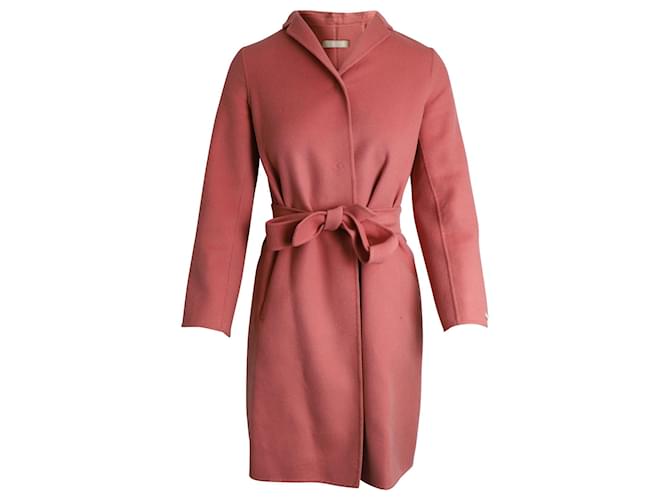 Autre Marque 'S Max Mara Wrap Coat in Pink Wool  ref.882464