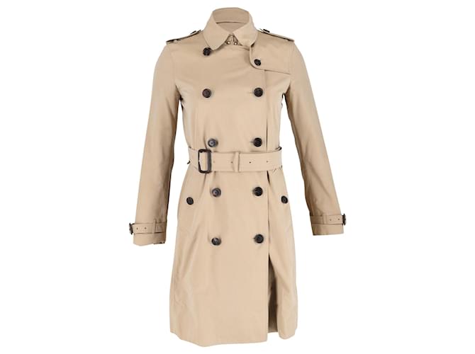 Trench Burberry The Kensington in cotone beige  ref.882504