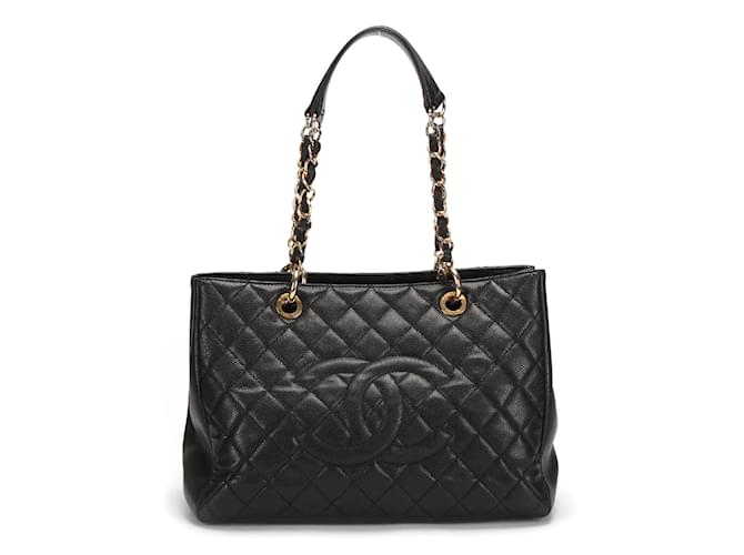 Chanel Caviar Grand Shopping Tote Black Leather  ref.882547