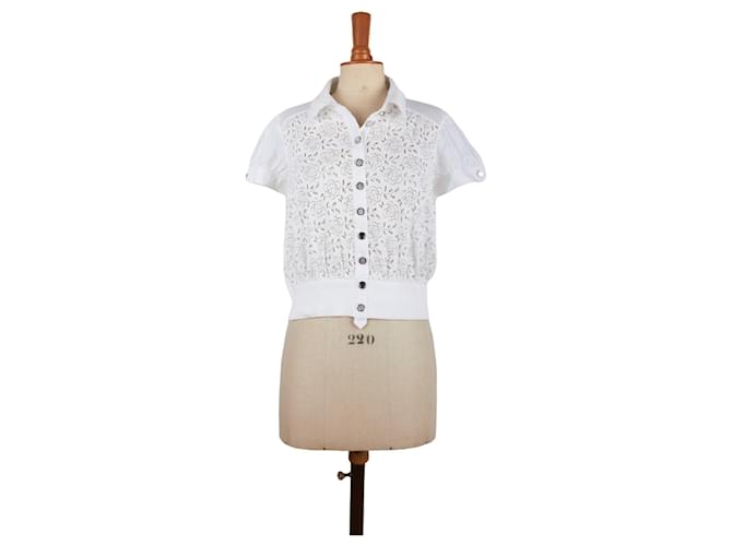 Dolce & Gabbana T-shirt 40 White Cotton  ref.882873