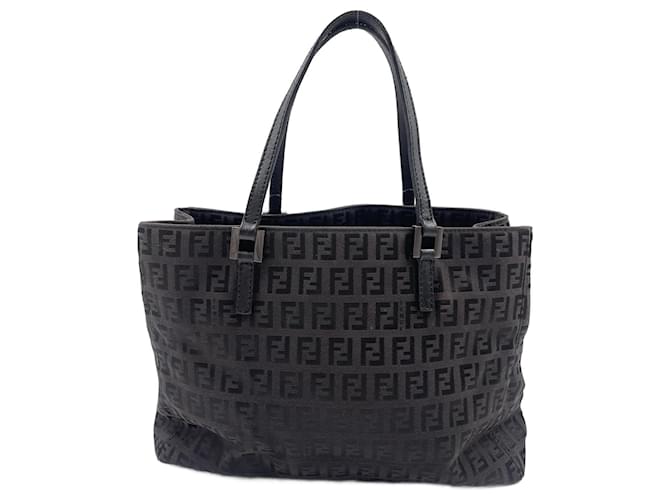 Black Canvas Fendi Handbag Cloth  ref.882955