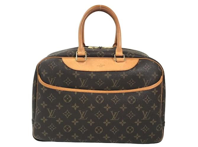 Deauville LOUIS VUITTON Handbags T. cloth Brown ref.837525 - Joli Closet