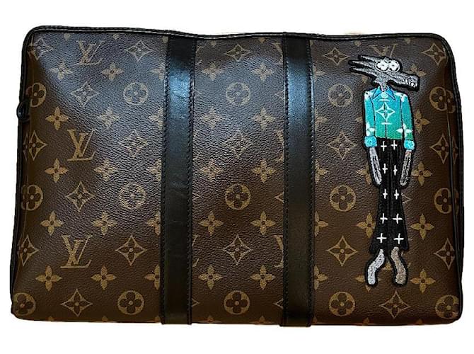 Louis Vuitton Keepall pouch Brown Cloth  ref.883080