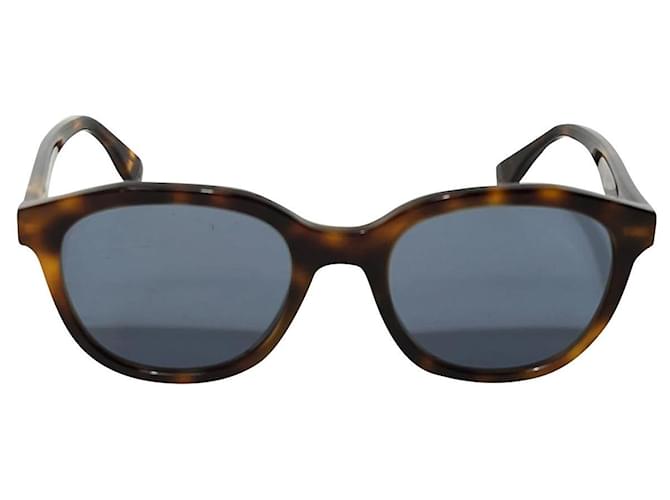 Fendi FE40092I round sunglasses Brown Acetate  ref.883086