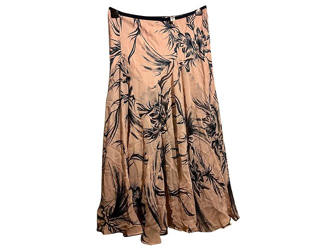 Diane Von Furstenberg DvF Santiago-Maxirock aus Seidenchiffon Pink