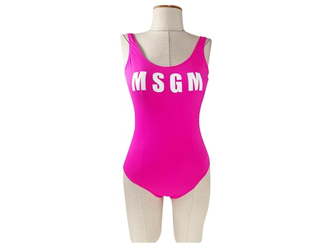 Msgm Swimwear Pink Elastane Polyamide  ref.883129