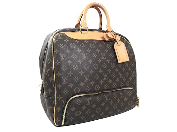 Louis Vuitton Monogram Evasion Bag M41443 Brown Cloth ref.883152