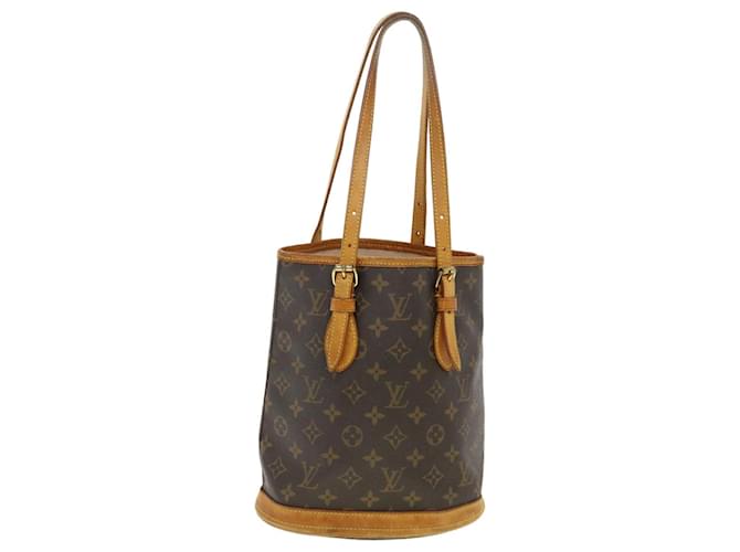Louis Vuitton Bucket Brown Cloth  ref.883461