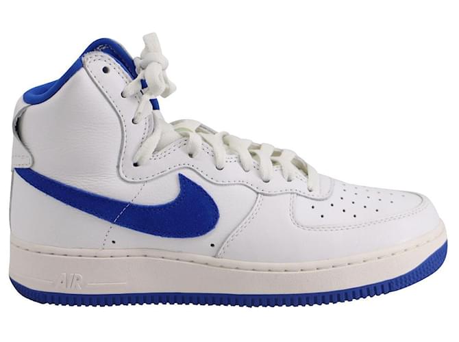 Nike Air Force 1 High Retro QS in Summit White/Game Royal Leather  ref.883723