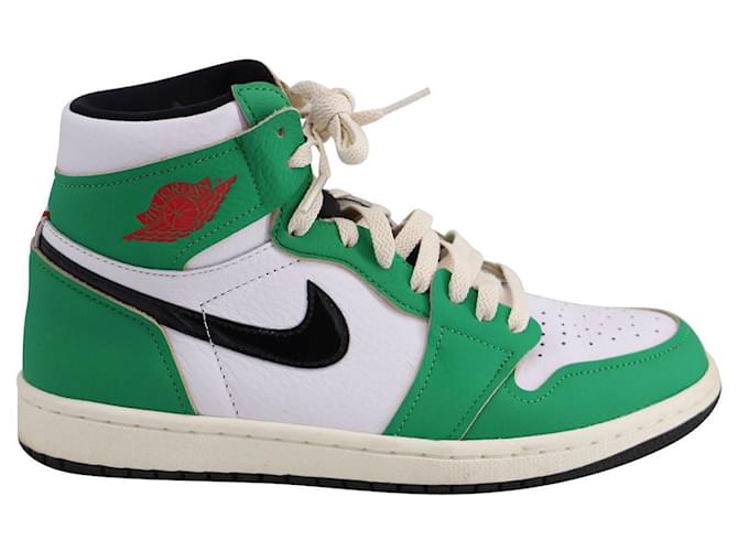 Nike Air Jordan 1 Retro High OG aus „Lucky Green“-Leder Grün  ref.883724