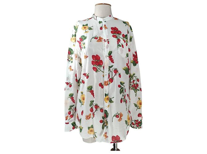 Camicia floreale in cotone Daniele Alessandrini Multicolore