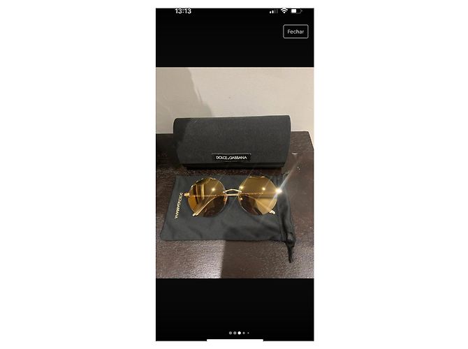 D&G Golden Sunglasses