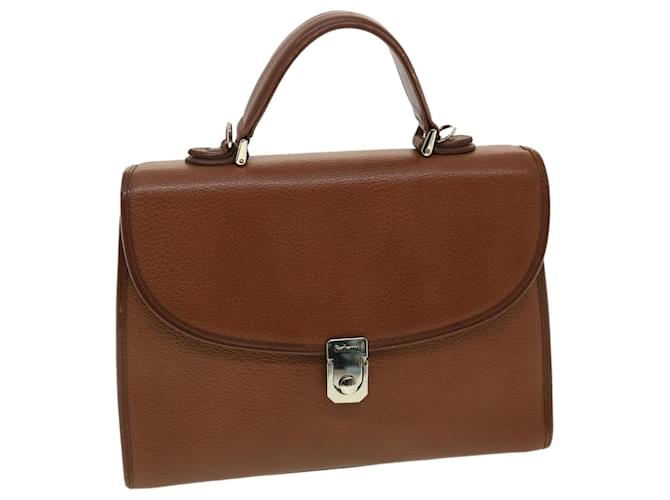 Autre Marque Burberrys Hand Bag Leather Brown Auth yk6450  ref.883900