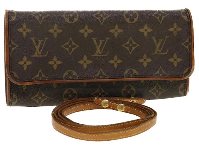 LOUIS VUITTON Twin GM Monogram Canvas Pochette Shoulder Bag