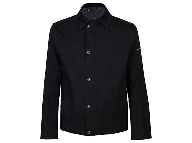Louis Vuitton Damier Workwear Jacket Black Cotton  ref.884069