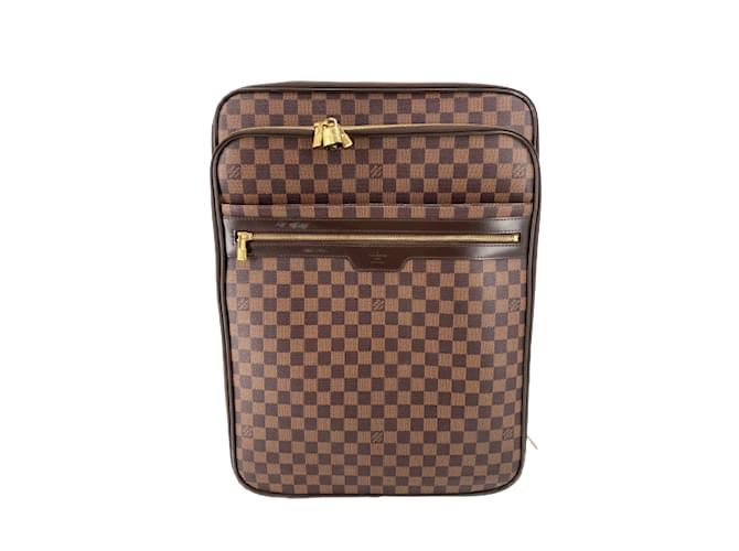 LOUIS VUITTON  Travel bags T.  Leather Brown  ref.884353