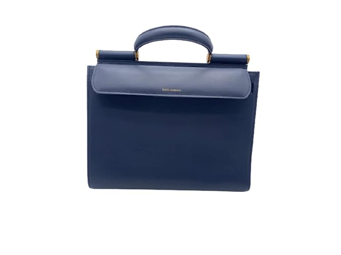 DOLCE & GABBANA  Handbags T.  Leather Navy blue  ref.884409