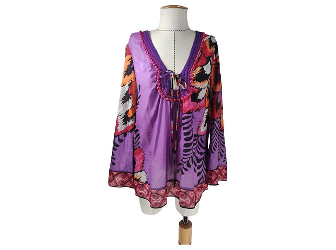 Blusa Hale Bob in cotone e seta M Multicolore