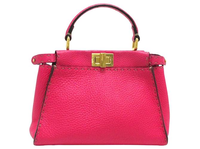 Fendi Peekaboo Pink Leather  ref.884517