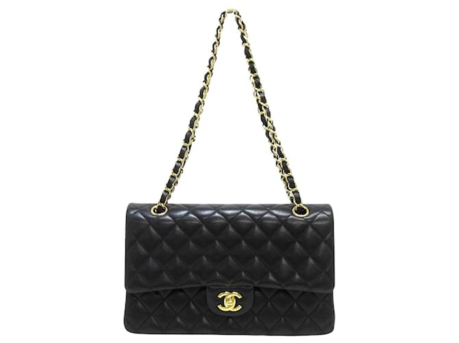 Chanel Timeless Black Leather  ref.884610