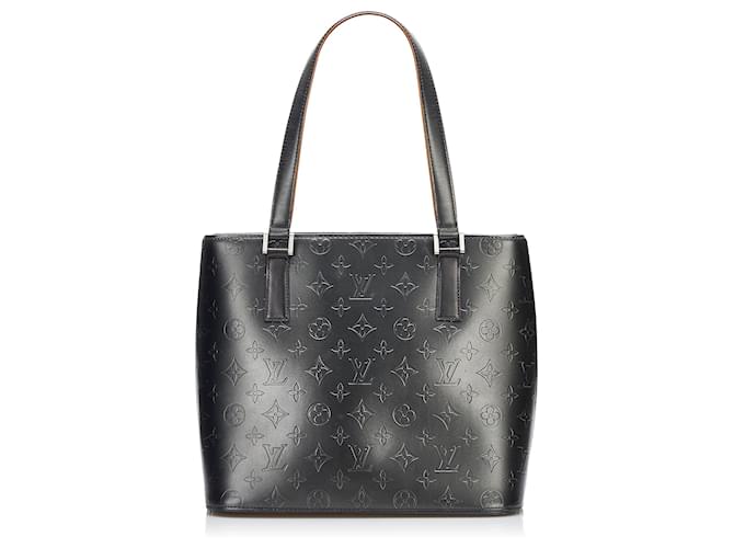 Louis Vuitton Monogram Mat Stockton M55112 Black Leather Pony-style  calfskin ref.944697 - Joli Closet