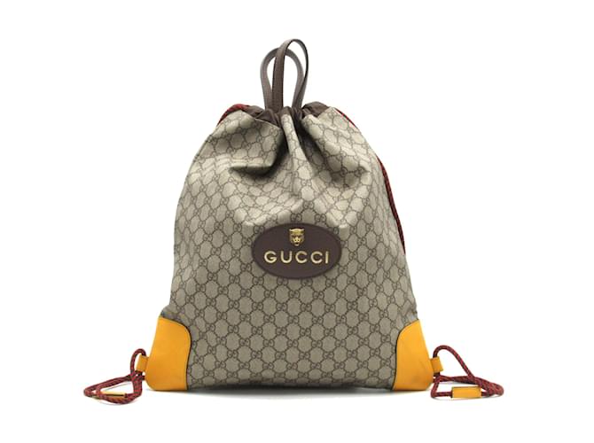 Gucci Neo Vintage Drawstring Supreme Canvas Backpack Bag