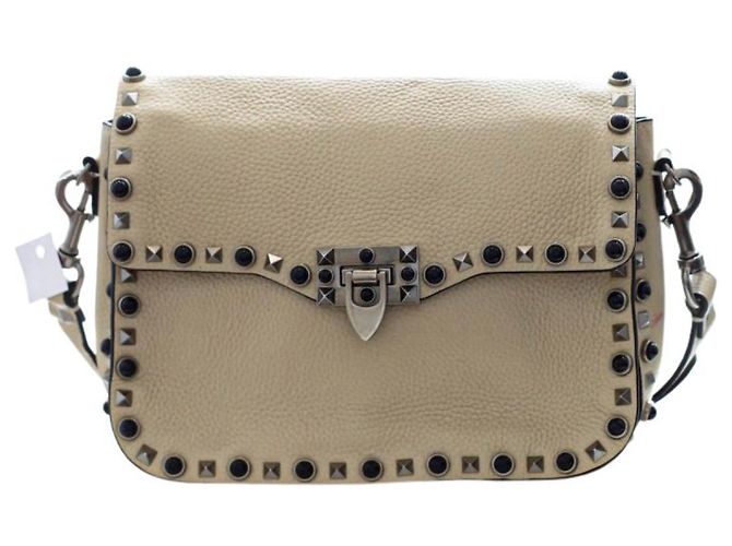 Valentino Garavani Sac Valentino Guitar Rockstud Blanc cassé 
