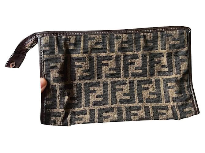 Fendi Monogram Beauty Pouch Cloth  ref.885034