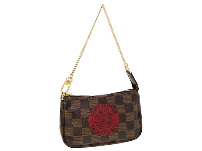 LOUIS VUITTON Damier Ebene T&B Mini Pochette Accessori Pochette N58011 auth 39918  ref.885139