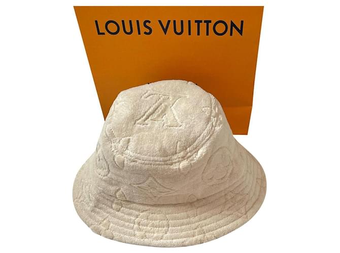 Louis Vuitton Cappello da vacanza Beige Cotone  ref.885224