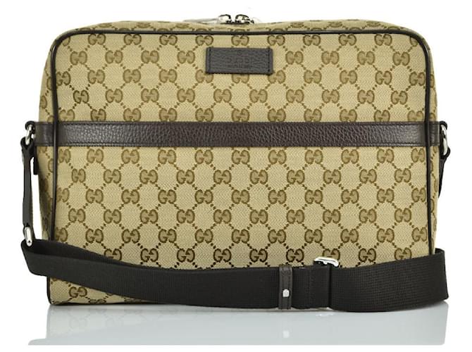 Gucci Bag Camera Case Beige Man Fabric GG Mod. 449173 KY9KN 9886 Cotton  ref.885235