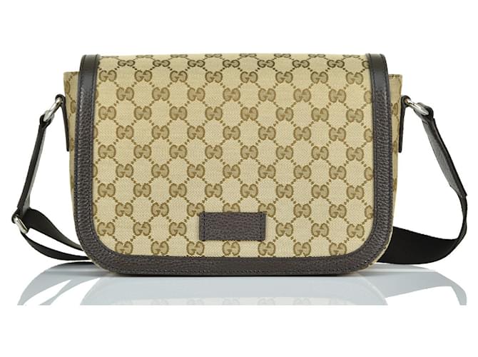 Gucci Messenger Bag Beige Man Fabric Original GG Mod. 449172 KY9KN 9886 Cotton  ref.885240