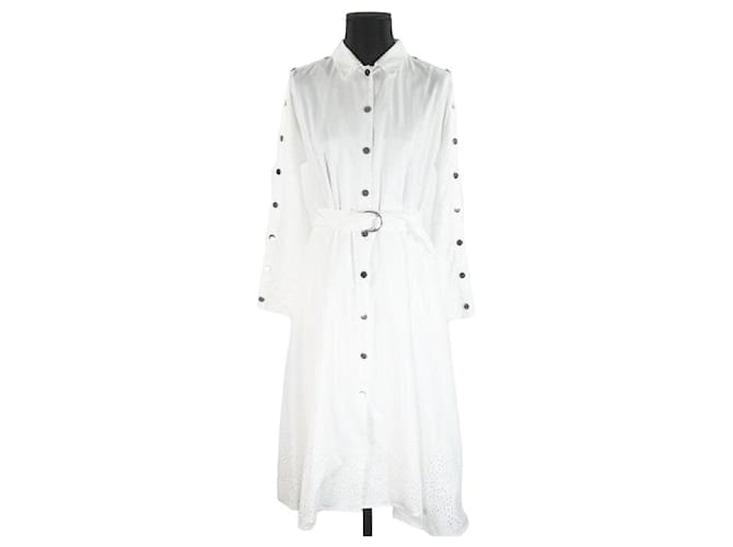 Robe Maje 36 Bianco Cotone  ref.885383