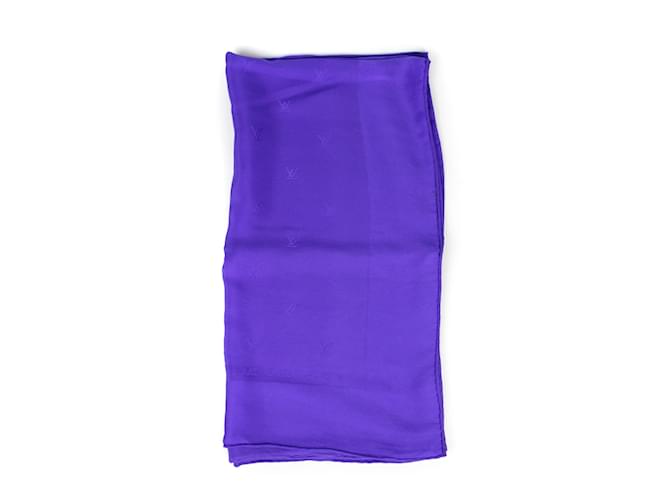 LOUIS VUITTON  Silk handkerchief T.  silk Purple  ref.885449