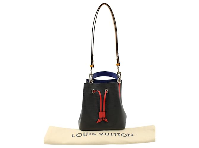 Sac Seau Louis Vuitton Neonoe BB en Cuir de Vachette Épi Noir et Safran  ref.885486