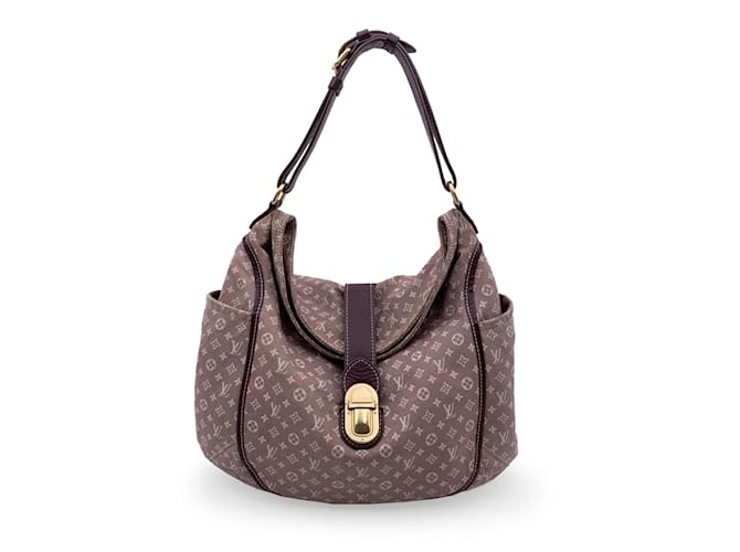 Louis Vuitton Pink Burgundy Idylle Sepia Canvas Romance GM Hobo Bag Cloth  ref.885499
