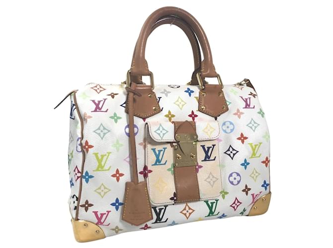 Louis Vuitton Louis Vuitton Speedy 30 White Multicolor Monogram