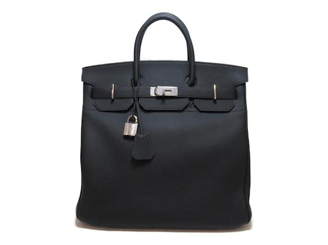 Hermès Togo Birkin Hac 40 Black Leather Pony-style calfskin  ref.885540