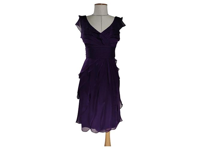 Autre Marque Adrianna Papell Kleid Lila aus Polyester