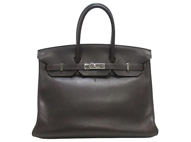 Hermès HERMES BIRKIN 35 Brown Leather  ref.885782